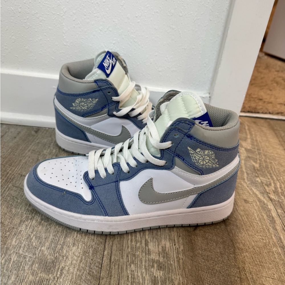 Nike Air Jordan Blue and White Sneakers
